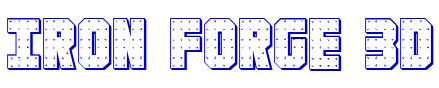 Iron Forge 3D font